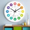 Children's Educational Quartz Analog Needle Display Wall Clock for Kindergarten Learning Customizable Color & Logo