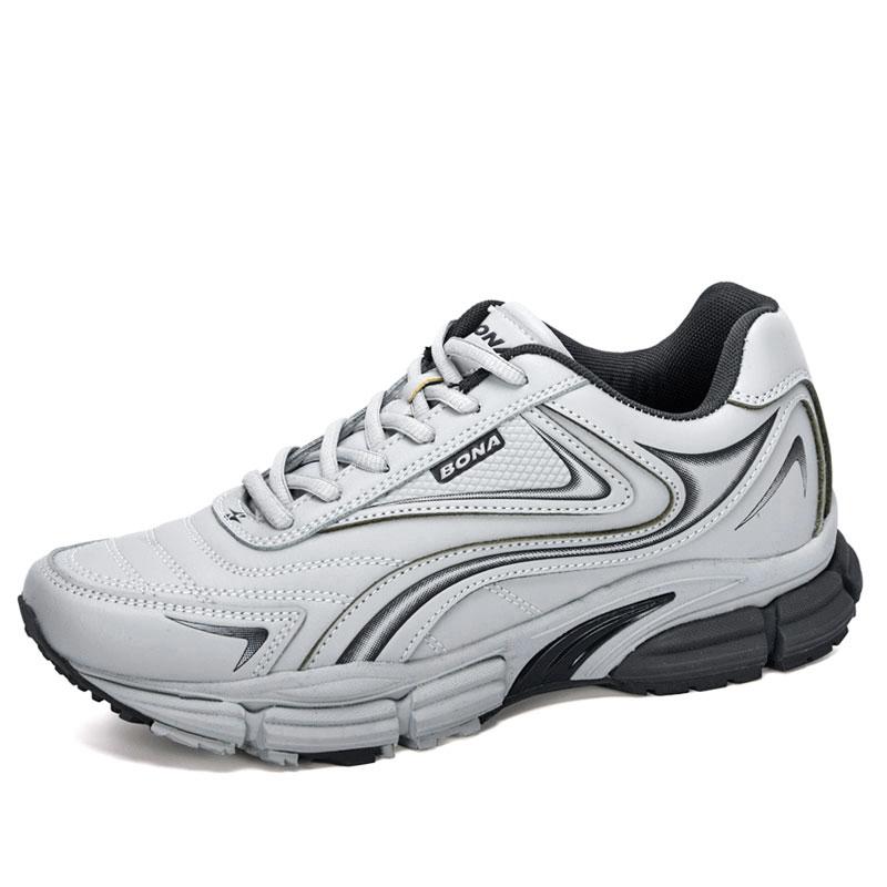 BONA New Designers Action Leather Sneakers Shoes Men Outdoor Casual Shoes Man Trendy Leisure Footwear Male Walking Shoes