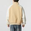 Puma FW22 Color Block Faux Shearling Zip Jacket Unisex Jackets Coffee 539569-20