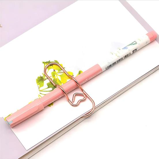 10 шт. Металлические скрепки в форме сердца, Многоцелевой держатель для страниц блокнота для журнала, планера, закладка и скрепка для студентов и профессионалов