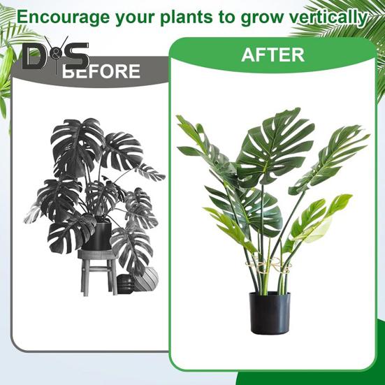 Подставка для стебля растения Монстера Стабилизатор для растений Металлическая опора для стебля растения Стабилизатор для комнатных растений Цветы в горшках Вертикальный рост