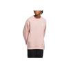 Adidas Свитшот Neo Solid Color Logo Print Round Neck Long Sleeve Unisex свитшот Pink HY9657