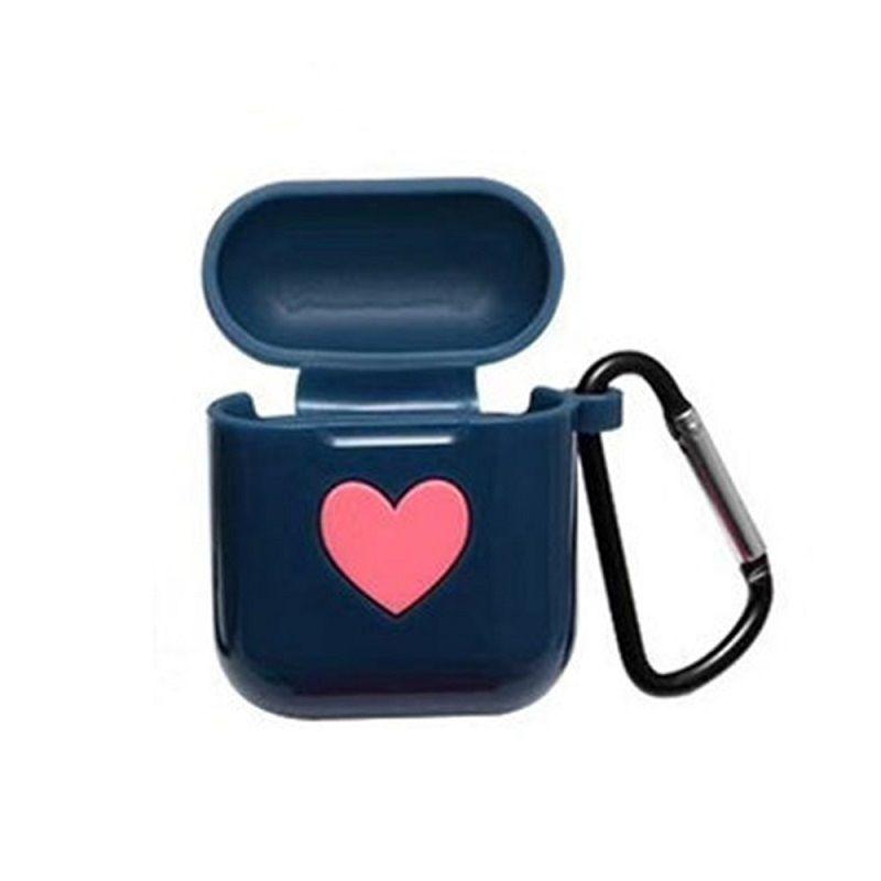 Love Heart Protective Bag Cover For Airpods Made Of Soft Skin-friendly Silicone