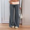 Женские свободные широкие штаны для йоги с высокой талией, повседневные спортивные штаны