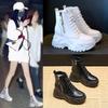 Черные кроссовки Короткие высокие ботинкиТолстая подошва Женская обувь по акции Белые кроссовки Женская дизайнерская обувь Теннисные туфли на платформе