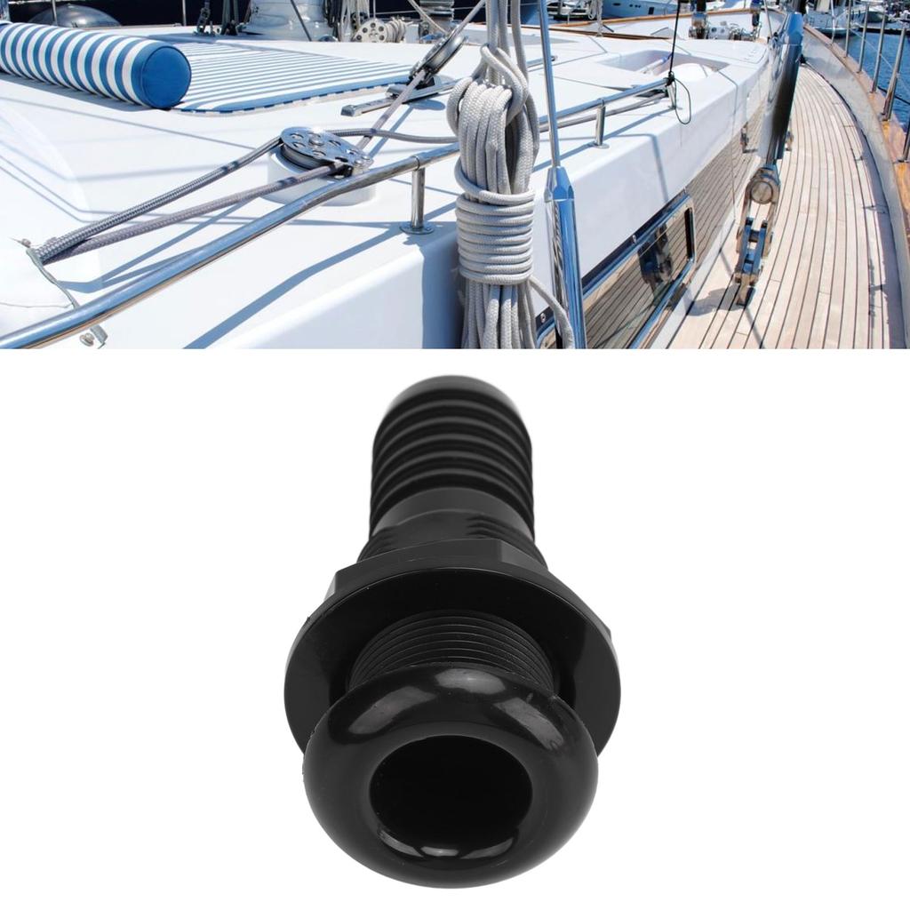 Boat Through Hull Connector 29mm Outlet Drainage Straight Drain Outlet Fittings Boat Plumbing Fittings