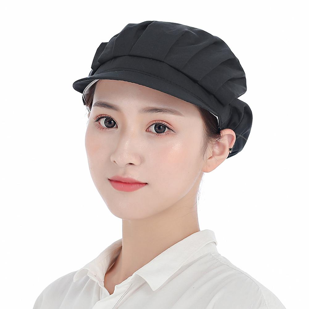 Unisex Chef Hat Elastic Breathable Cooking Chef Cap Dust-Proof Hat For Workshop Factory Kitchen Fit 50-65 CM Head Circumference