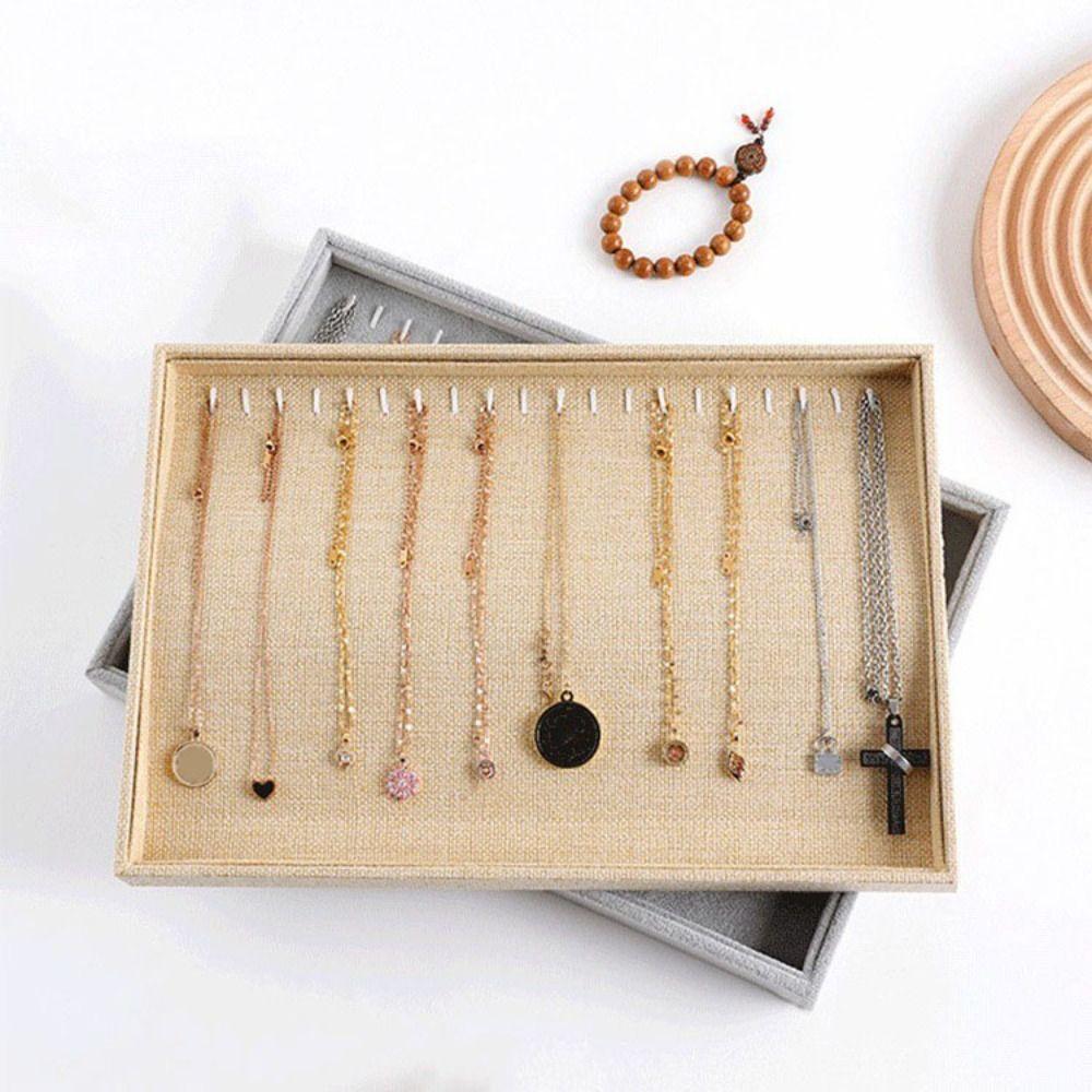Necklaces Jewelry Storage Box Bracelets Jewelry Display Holder Velvet Jewelry Tray  Jewelry Seller