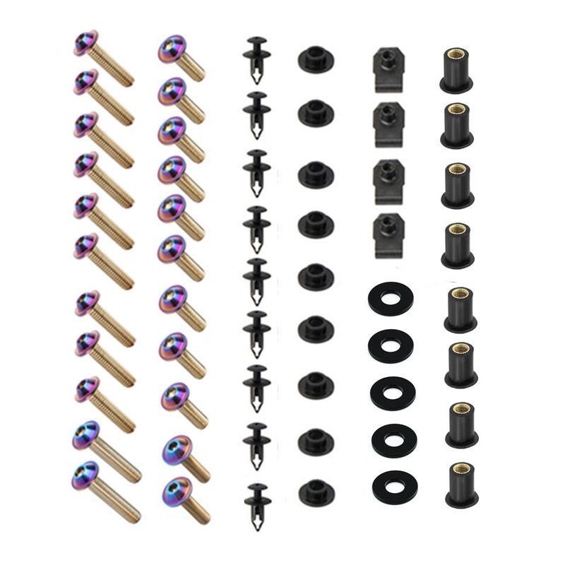 Комплект болтов для обтекателя мотоцикла, крепежные винты для мотоцикла Honda CBR600F4 1999-2000 / CBR600F4i 2001-2007