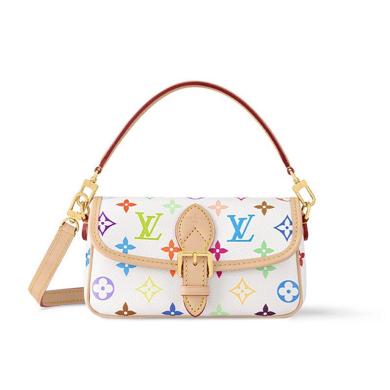Louis Vuitton X Takashi Murakami Nano Diane Белый Разноцветный M14194