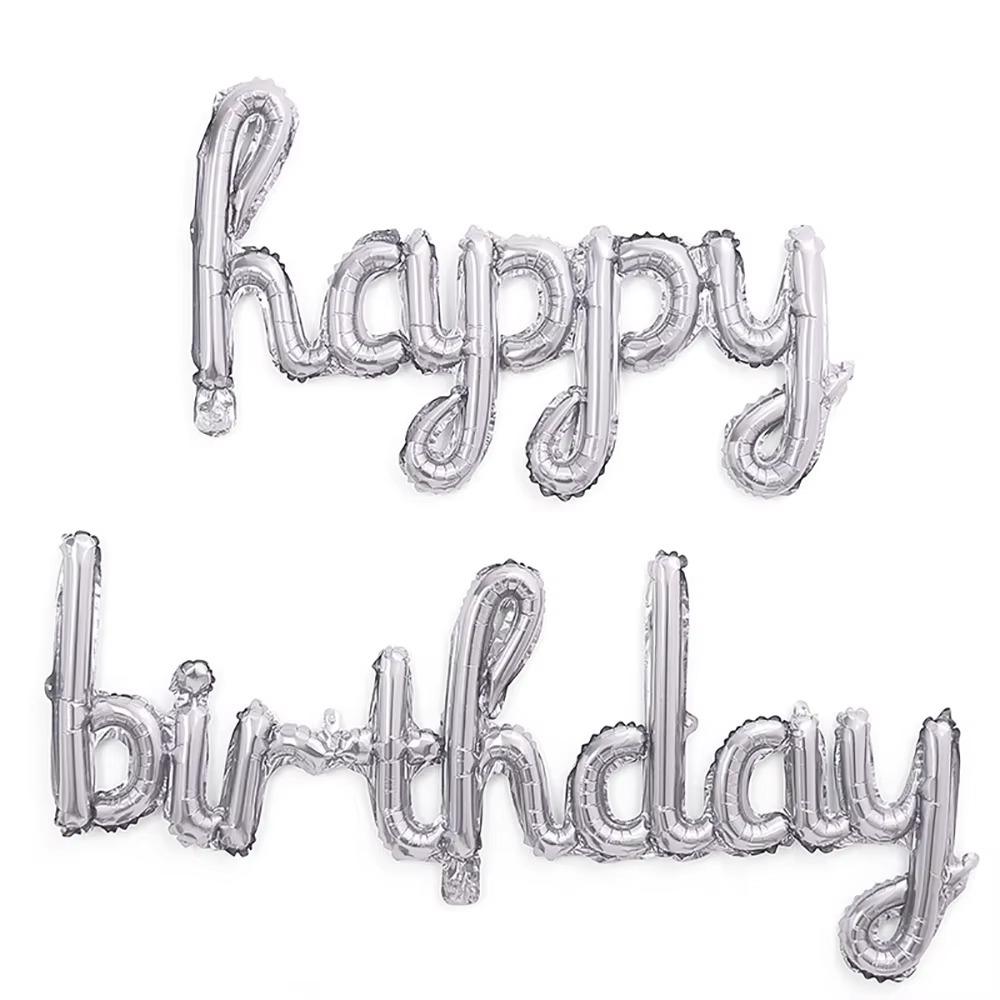 2 шт./набор Большой фольгированный шар из алюминиевой фольги Розовый Фиолетовый Баннер Фольгированный шар-буква Принадлежности для вечеринки