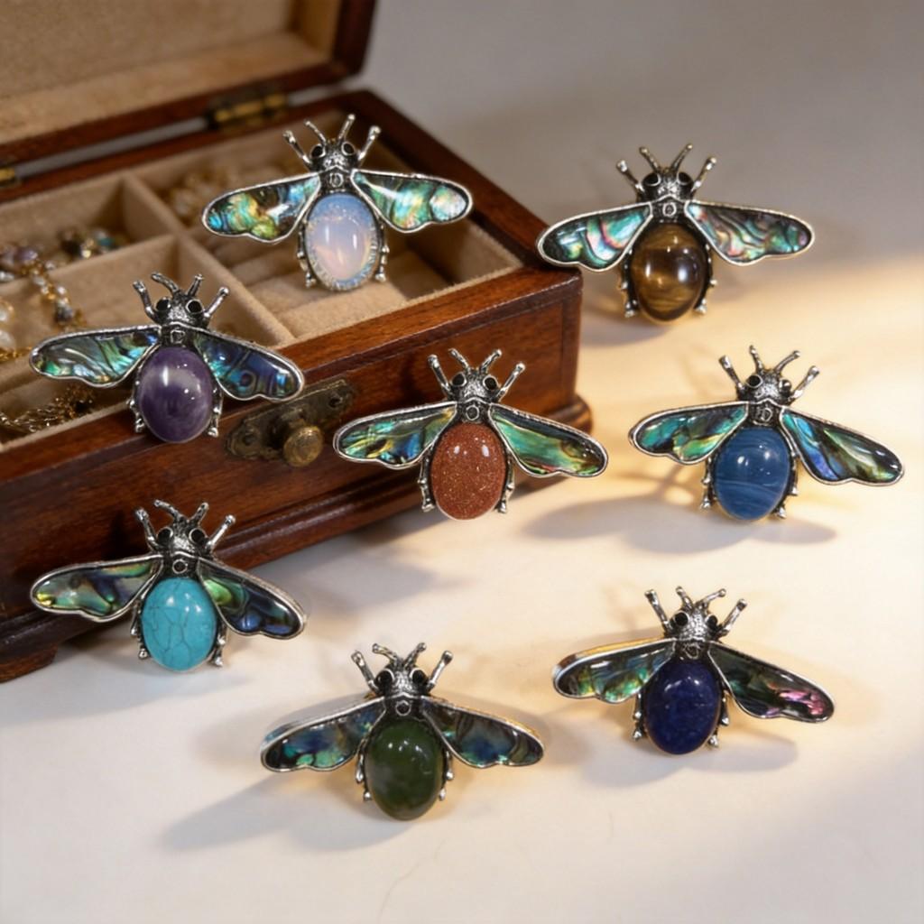 Shell Embedded Butterfly Brooch Pin Pendant With Fashionable Purple Crystal For Women And Men
