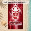 Beach TowelNottingham Forest FC Custom Name Text Personalized Soft Towel for Beach Pool Indoor Home Decor Gift