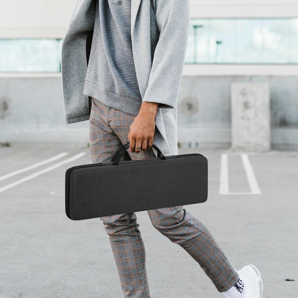 Geekria Keyboard Mouse Case Compact 68 Keys Wireless Mechanical Gaming Keyboard Storage Case Fits Keychron K6 Bluetooth Nuphy Halo65 + 65% 5.1