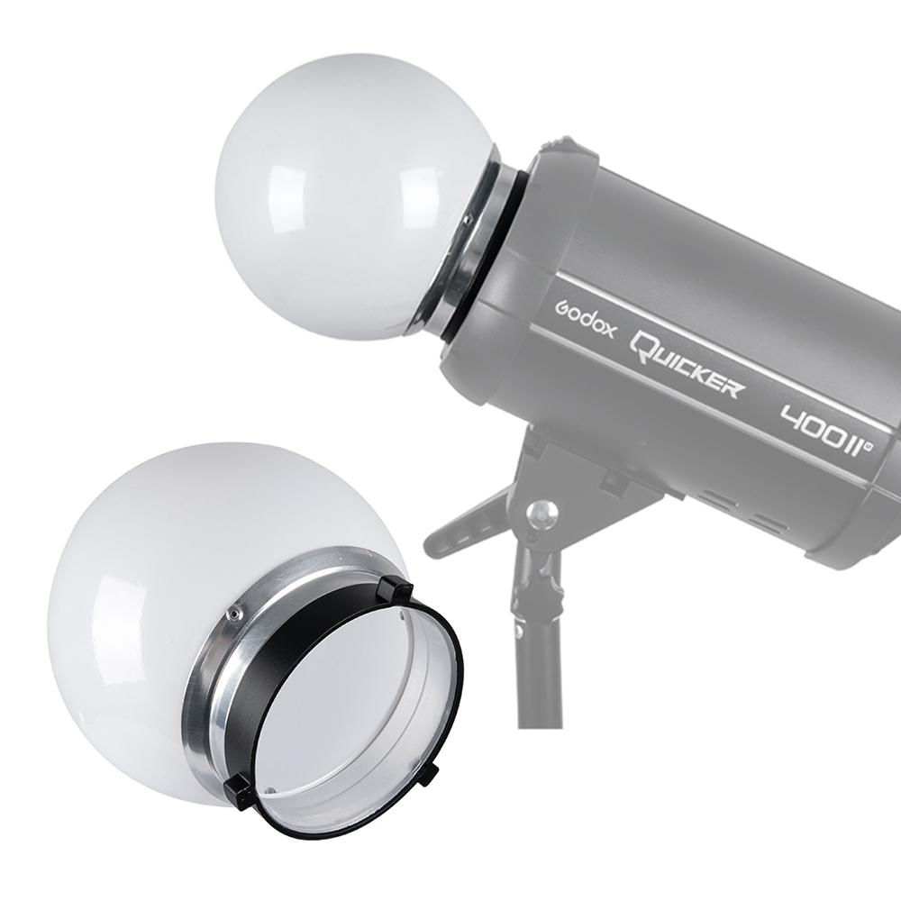 15cm 6in Soft Light Ball for Photography Translucent Diffuser Ball Flash Light Ball Diffuser Dome with Bowens Mount