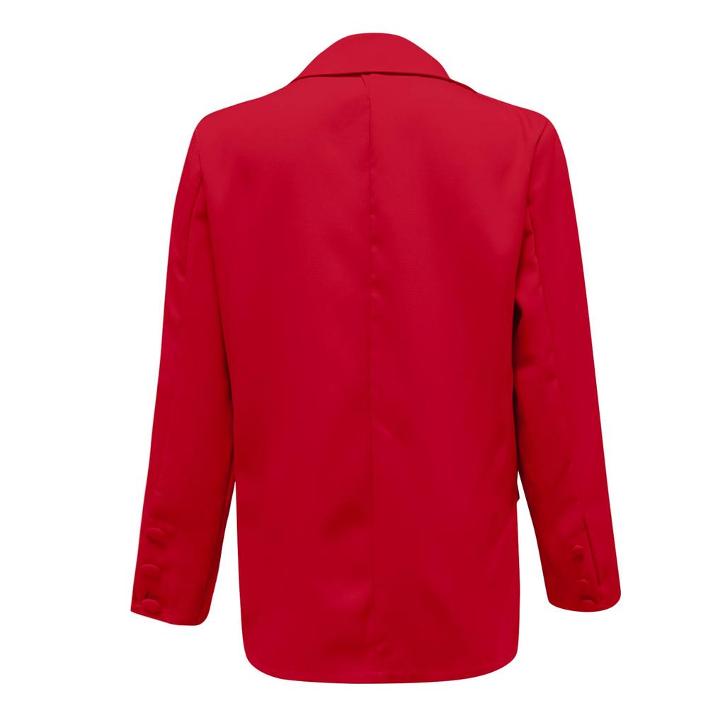 Женское модное и повседневное однотонное пальто с длинным рукавом