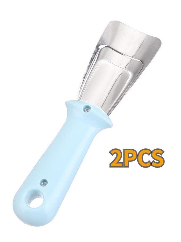 1/2 pcs Stainless Steel Ice Box Ice Scraper Freezer Cleaning Tool Ice Shovel Frost Removal Scraper