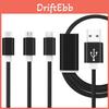 Кабель 3в1 для зарядки USB Micro Typec для синхронизации данных для iPhone 5 6 7plus Android