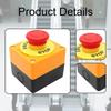 Emergency Stop Push Button Switch Single Hole Compact Lightweight Elevator Mount Replace Parts
