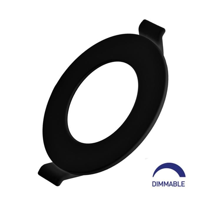 Dalle LED dimmable 4W 4000K 280lm Noir IP40