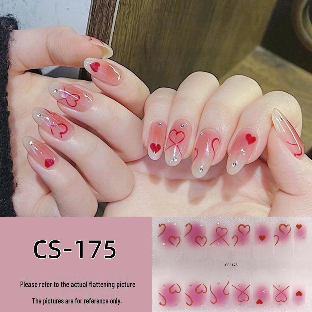 Водостойкие долговечные 3D-гелевые наклейки для ногтей без запекания — съемные и носимые дизайны для всех ногтей для женщин