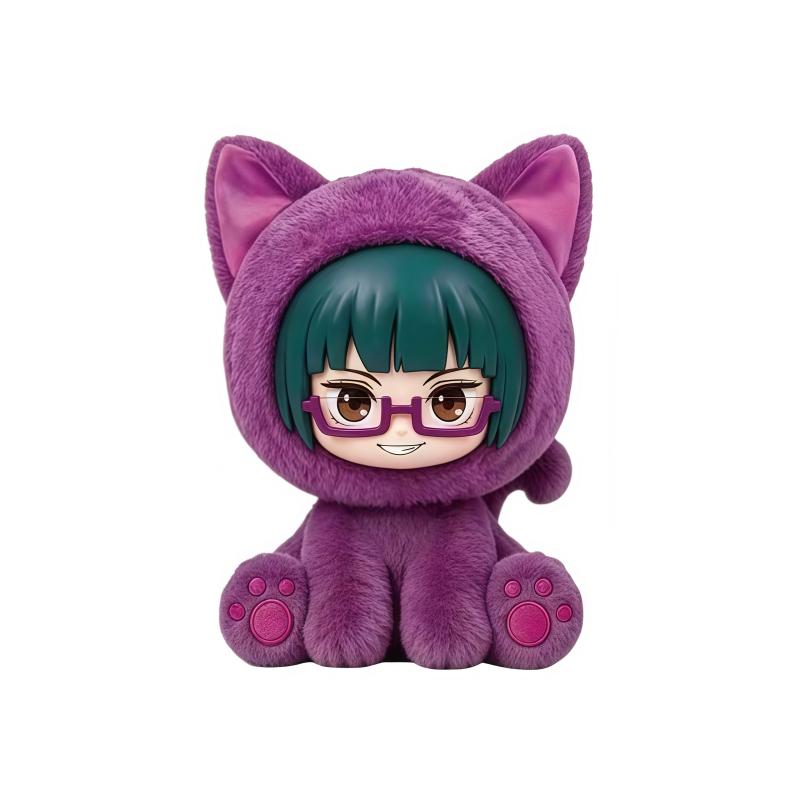EAKI Jujutsu Kaisen Cat Cat Sitting Party Series Blind Box Anime Character Doll Collection Holiday Toys Gifts