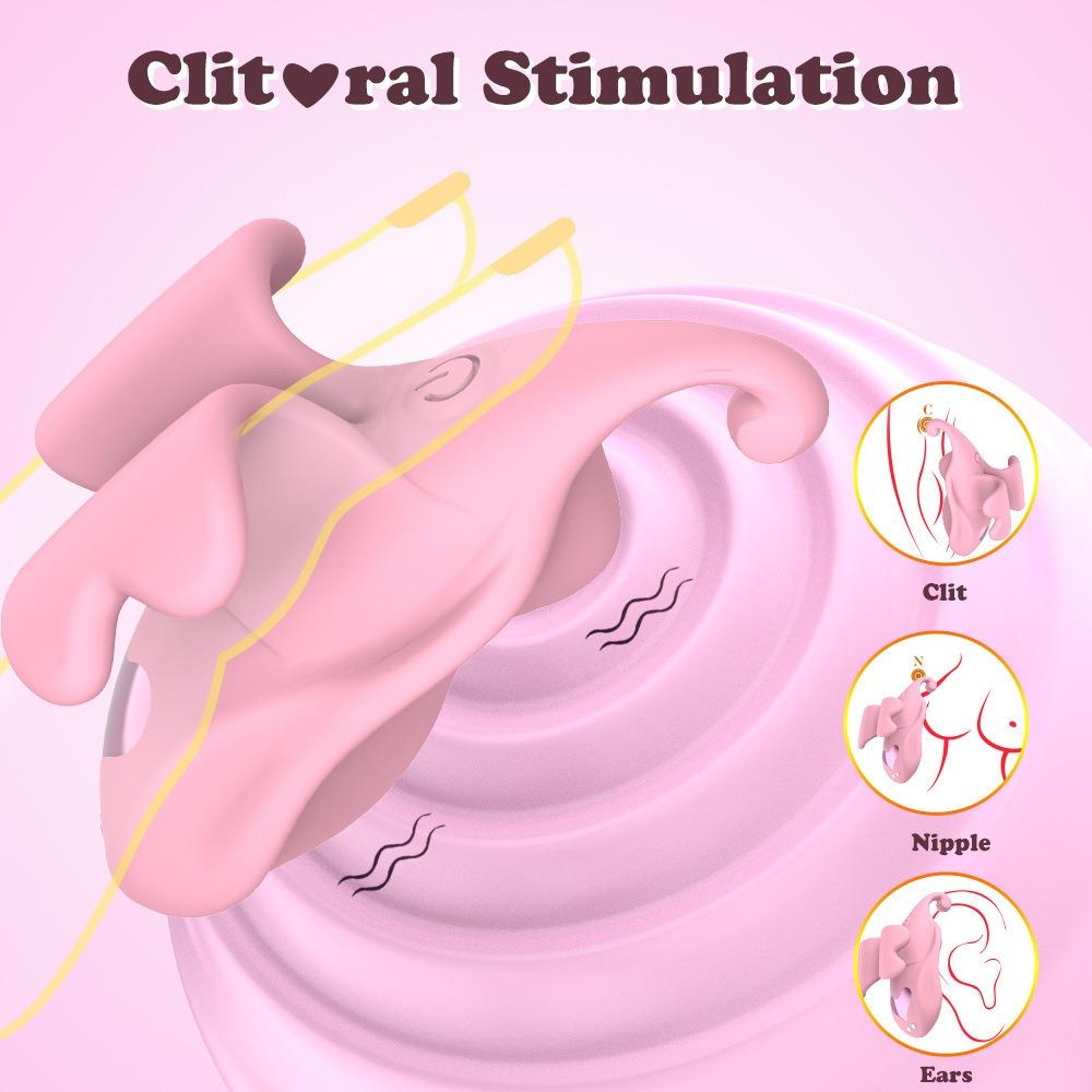 Носимая бабочка палец вибратор мощный вибрирующий стимулятор клитора сосков секс-игрушка для женщин взрослых пар сексуальное удовольствие
