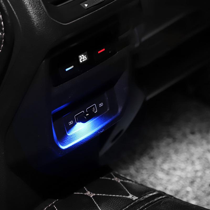 Мини-USB светодиодный автомобильный светильник, автомобильный интерьер, атмосфера, аварийное освещение, ПК, красочная декоративная лампа, автомобильный аксессуар