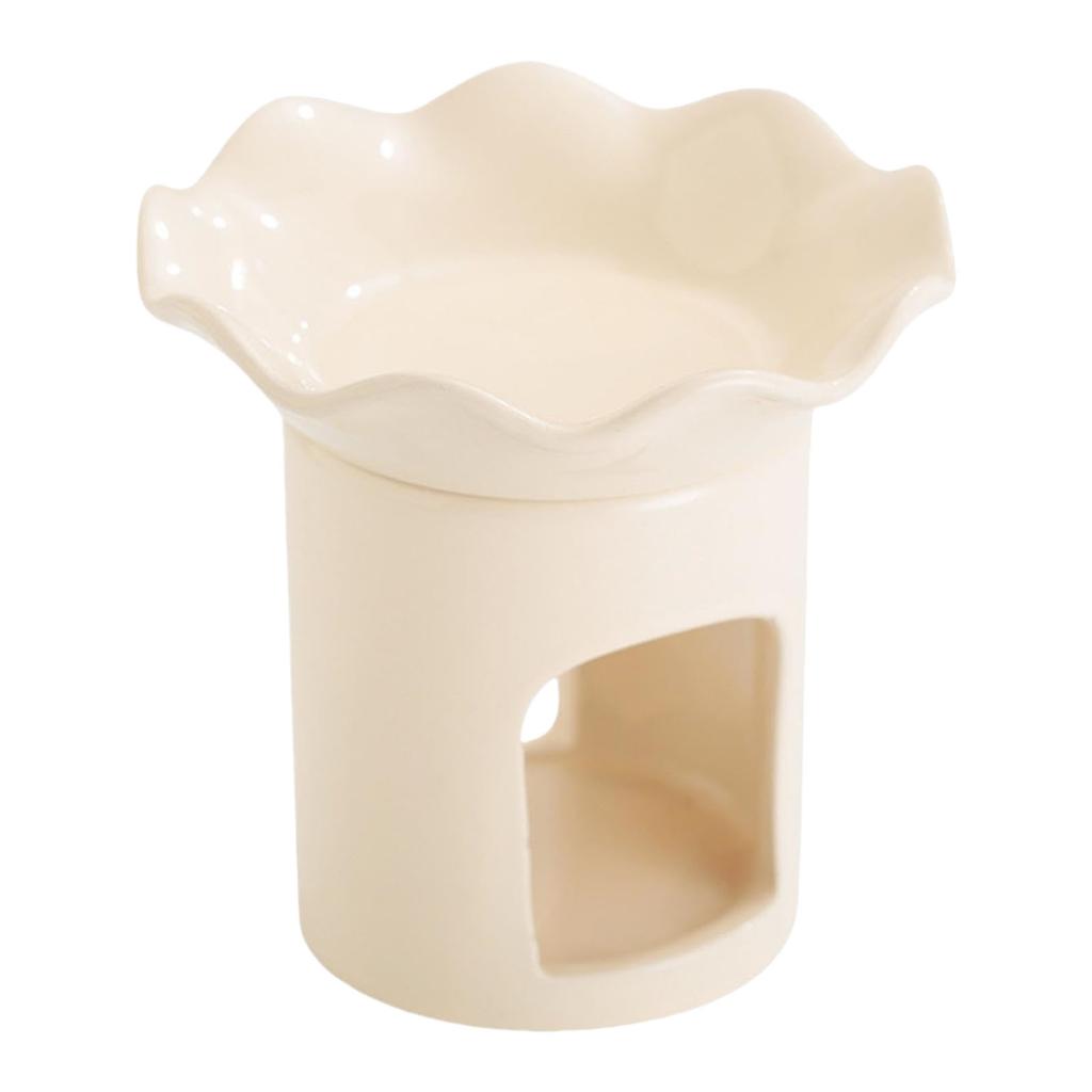 Керамические аромалампы с цветочным дизайном, подсвечник для чайной свечи для романтического домашнего декора и диффузии ароматов