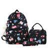 Large Capacity School Bag Dinosaur Print Student Backpack Set Female Backpack with Lunch Bag Pen Bag for Boys Girls