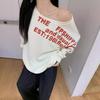 Women's Casual Slanted Shoulder Long Sleeve Sweatshirt - Trendy Loose Fit Autumn Top