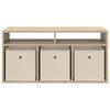Lowboard with Drawers Sonoma Oak 87 x 27.5 x 43 cm