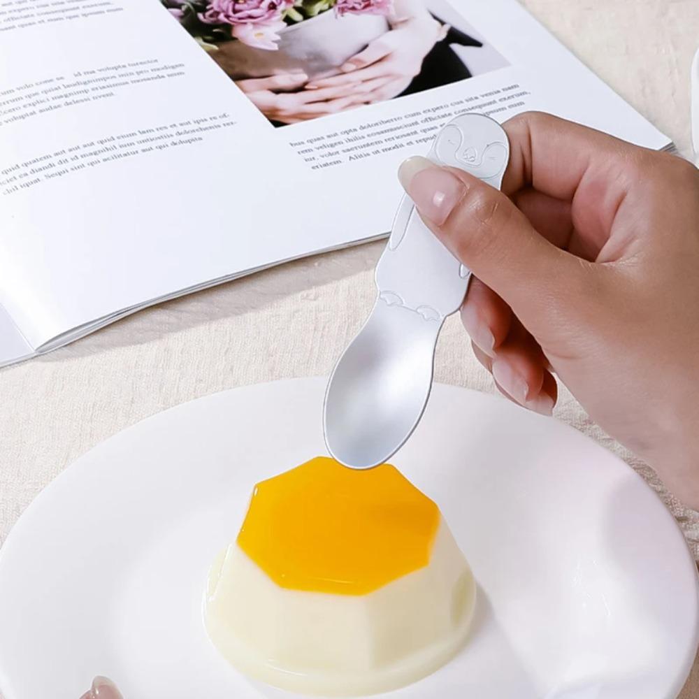 Japan Dessert Spoon Aluminum Coffee Spoon Household Ice Cream Spoon  Kids