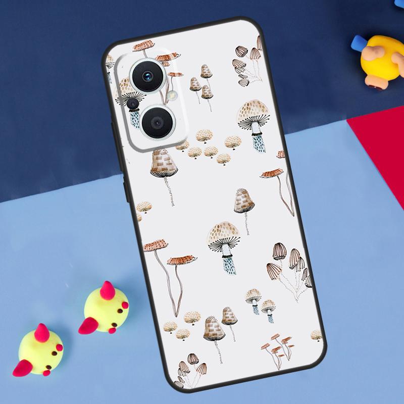 Чехол Mushroom для OPPO Reno 14F 13F 12F 11F 10 11 12 13 14 Pro 8T 7 8 Lite OPPO Find X6 X5 X8 X9 Pro