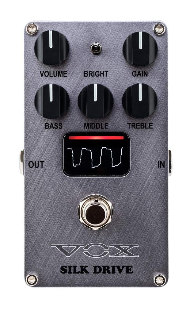 Vox Compact Effector for Electric Guitar SILK DRIVE Silk Drive Vacuum Tube Nutube Equipped with Clean Crunch Overdrive VE-SD