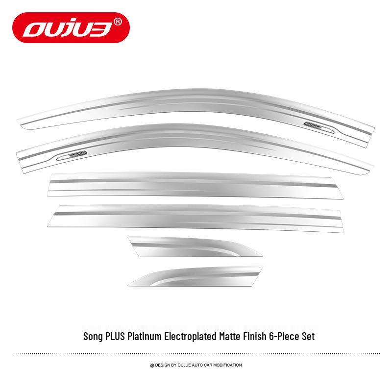Electroplated Rain Guards for BYD Song Pro/PLUS/MAX DMI Window Eyebrows