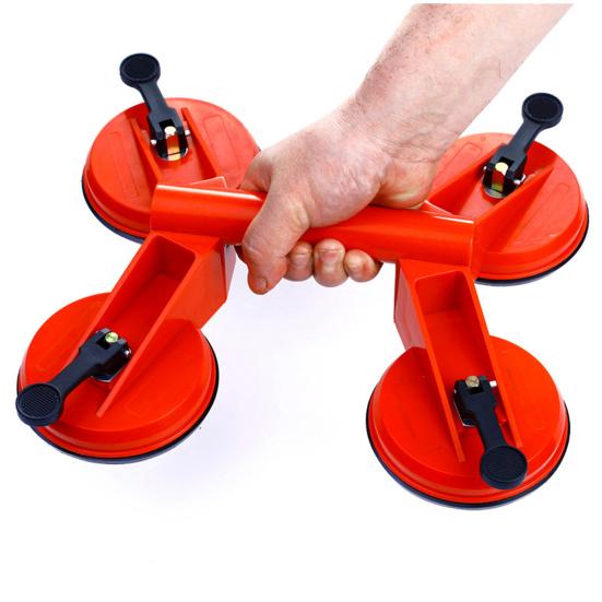 Practical Efficient Stable Support Manual Suction Cup Glass Tile Floor Multi-head Lifter for Factory