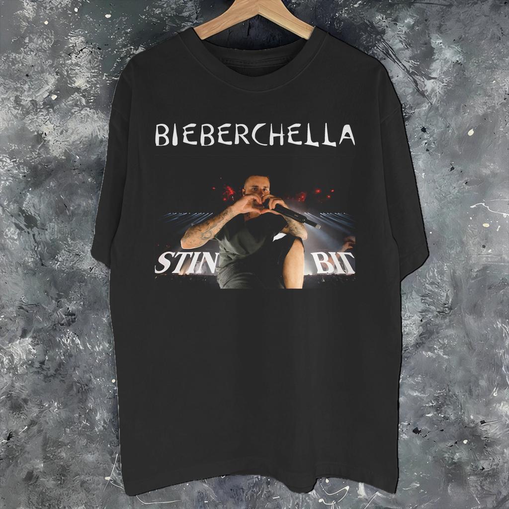Футболка Justin Bieber Coachella Bieberchella Concert 2026 для унисекс женщин Новое поступление Футболки Хлопковая одежда