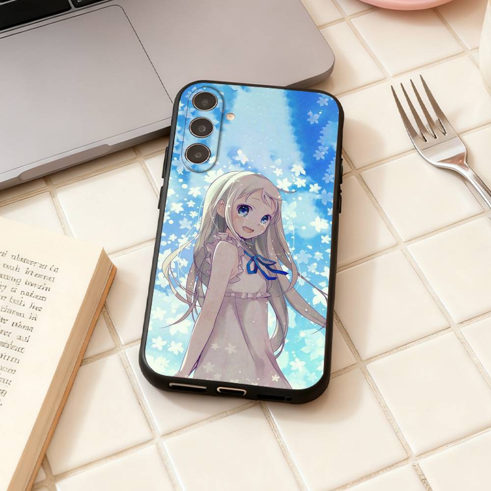 Чехол для телефона AnoHana M-Meiko Anime H-Honma для Samsung Galaxy A73, A72, A71, A70, A53, A52, A51, Другие Мягкий Черный Корпус