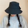 Bow Hat Big Brimmed Hat  Solid Color Female Fisherman Hat Hepburn Style Sunscreen Sun Hat