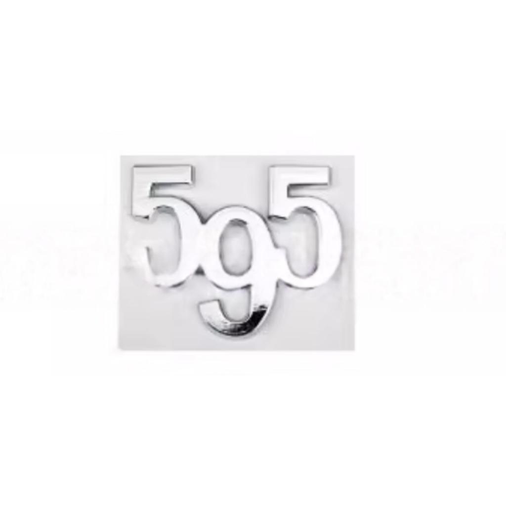 Авто Стайлинг 595 695 3D Наклейки Металлические Значки Эмблемы Декали на Кузов Крыло Задний Багажник для Логотипа 595 695