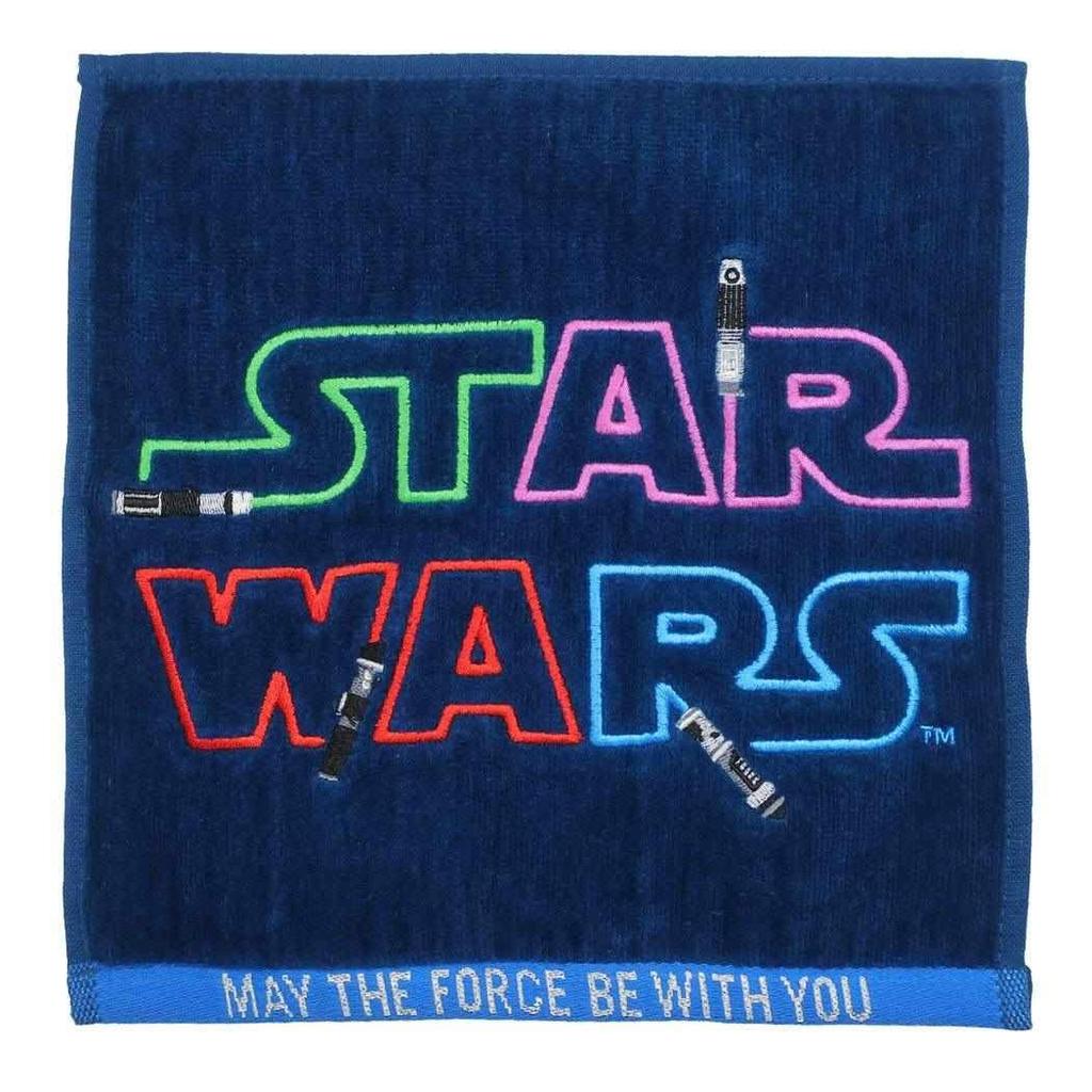 Marushin Mini Towel STAR WARS Lightsaber Logo 2535030400 25x25cm