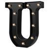 Newly Design Led Letters Lights 26 Alphabet Black Decorative Marquee Lamps for Wedding Party Birthday Home Bar Decoration