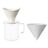 KINTO OCT Brewer Jug Set, 4-Cup, White, with Graduations, Coffee, Dishwasher Safe, 28903