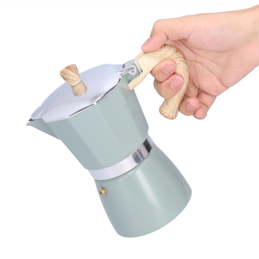 Aluminum Alloy Stovetop Espresso Maker 300ML Capacity Coffee Kettle Coffee Maker  Home Use