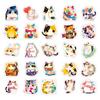 50 Pcs Cute Watercolor Cat Stickers,Japanese Kawaii Vinyl Decals for Journaling laptops, Water Bottles children's Christmas gift