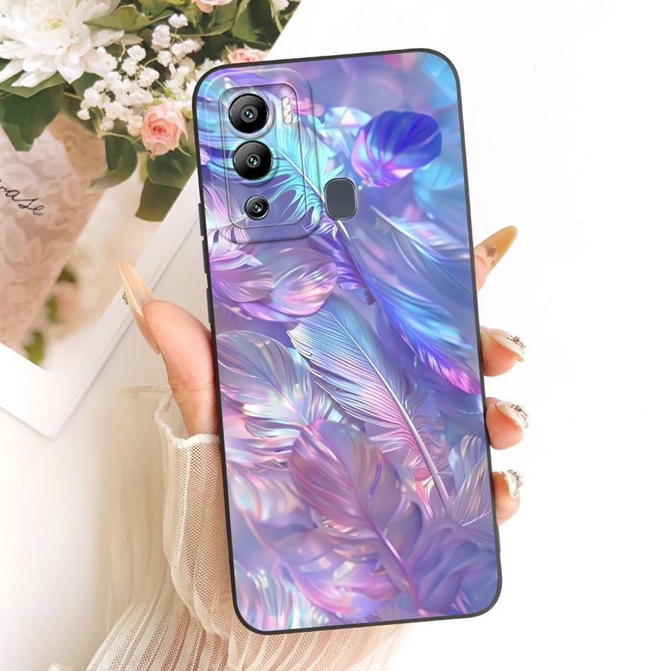 For Infinix Hot 12i 12 Play Fashion Dusk Beach Painting Phone Case For Infinix Hot12i Hot 12Play Soft Silicone Covers Bumpers