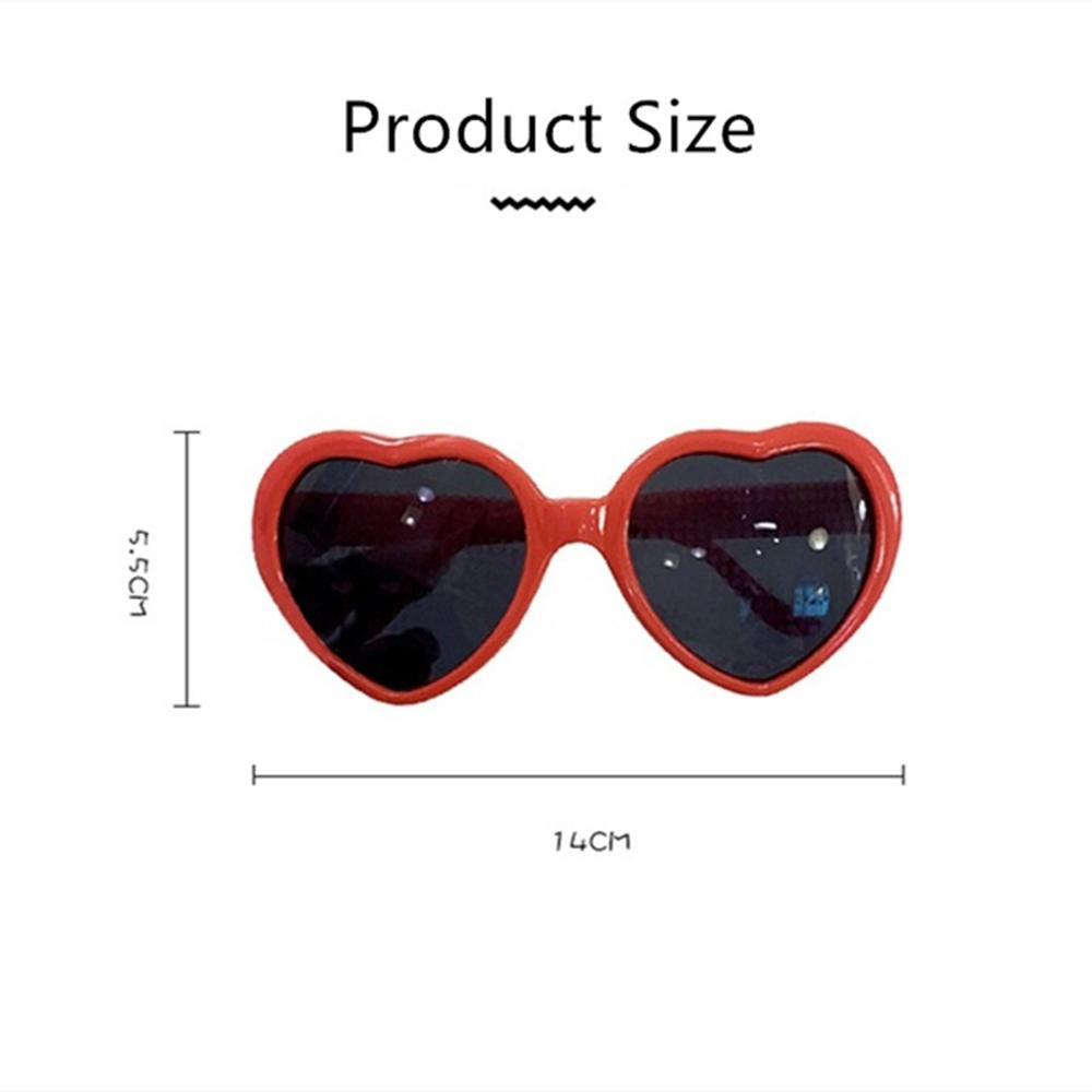 Long-lasting Lights Become Love Image Heart Diffraction Glasses Heart-shaped Special Effect Glasses