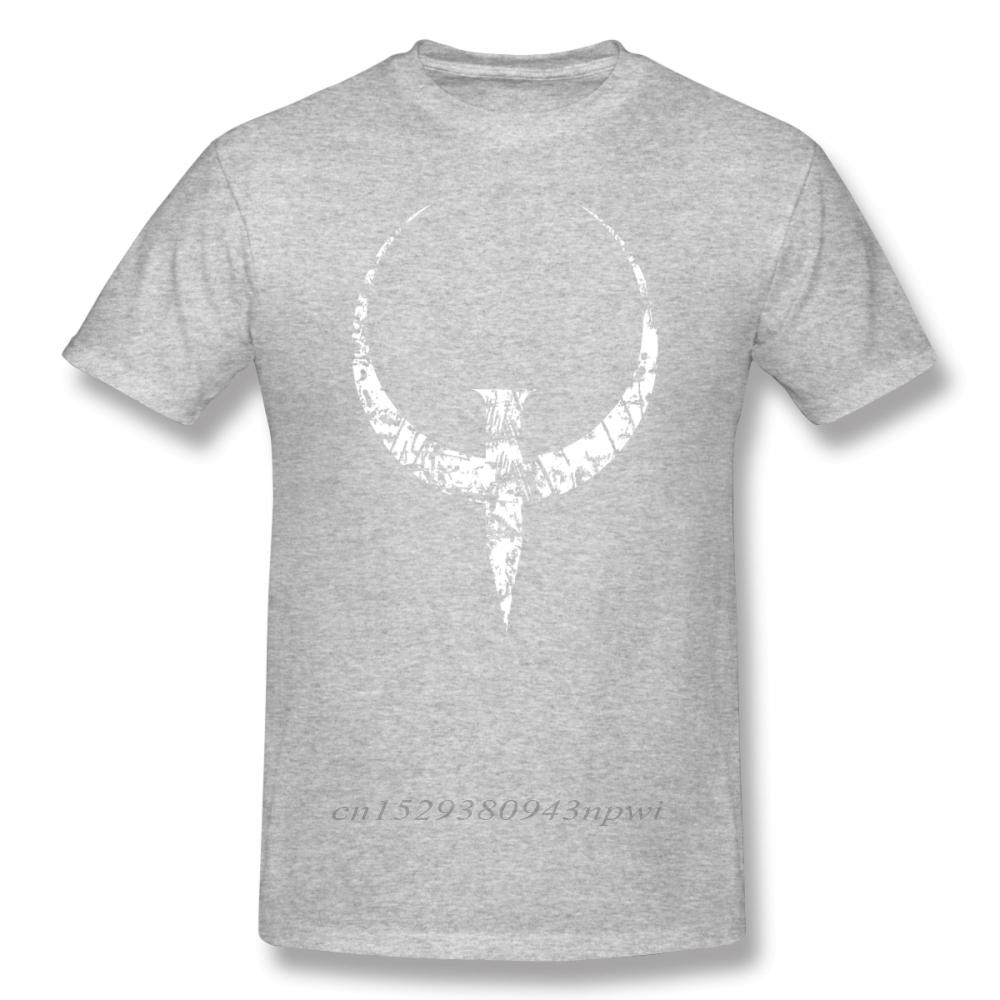 Quake T Shirt Quake White TShirt Graphic 100 Cotton Tee Shirt Men Short Sleeve Classic Cute Tshirt
