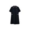 American Retro Logo Casual Fashion Sports Polo Dress Women Dresses Legendary-Blue F11W121310FNV